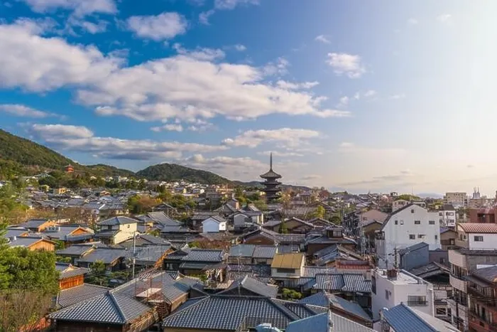 Framed Print : Kyoto, Japan rooftop cityscape in Higashiyama historic district Framed Print : Kyoto, Japan rooftop cityscape in Higashiyama historic district