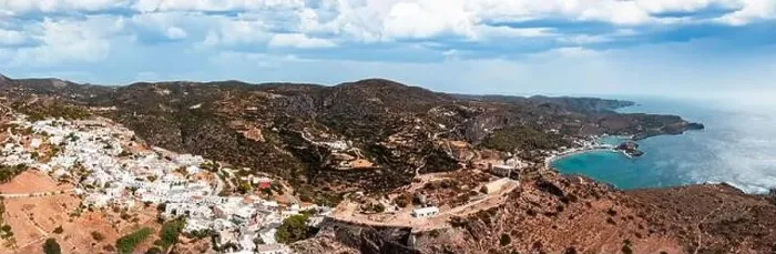 Framed Print : Kythira island, Greece. Aerial drone panorama of Kythera Chora and castle and Kapsali twin bay coast Framed Print : Kythira island, Greece. Aerial drone panorama of Kythera Chora and castle and Kapsali twin bay coast