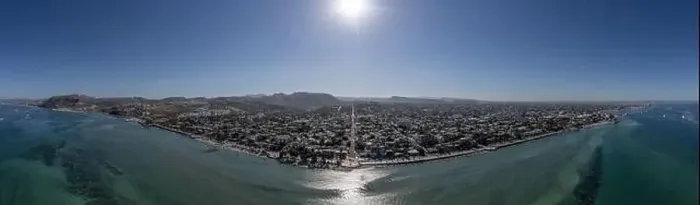 Framed Print : la paz bcs mexico aerial view panorama cityscape baja california sur Framed Print : la paz bcs mexico aerial view panorama cityscape baja california sur