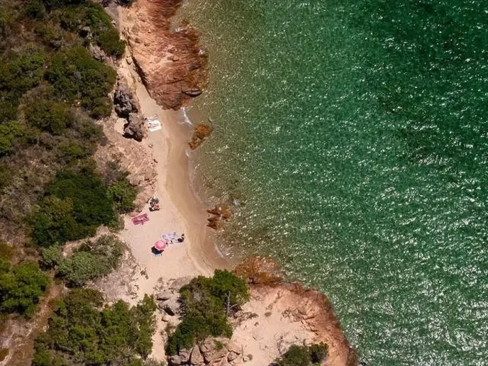 Framed Print : La plage Casadelmar beachfront aerial drone view Framed Print : La plage Casadelmar beachfront aerial drone view