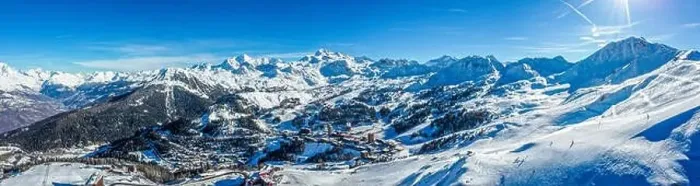 Framed Print : La Plagne from above in the french Alps Framed Print : La Plagne from above in the french Alps