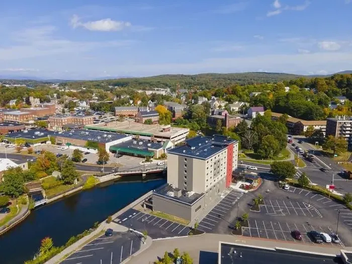 Framed Print : Laconia city center and Opechee Bay of Lake Winnipesaukee aerial view with fall foliage in downtown Laconia Framed Print : Laconia city center and Opechee Bay of Lake Winnipesaukee aerial view with fall foliage in downtown Laconia