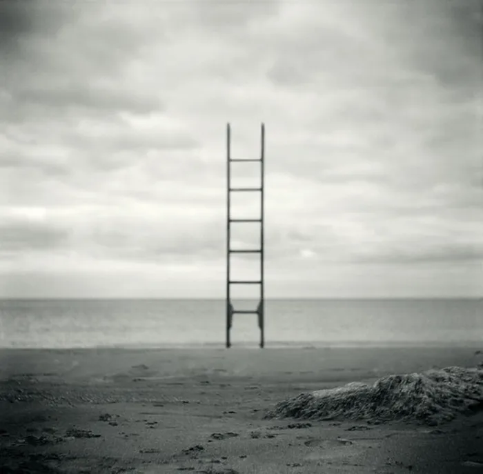 Framed Print : Ladder on Beach Framed Print : Ladder on Beach