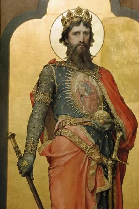 Framed Print : Ladislaus I of Hungary or St. Ladislaus (Laszlo) (1040-1095). King of Hungary between 1077-1095. Portrait by Ignac Roskovics (1854-1916) Framed Print : Ladislaus I of Hungary or St. Ladislaus (Laszlo) (1040-1095). King of Hungary between 1077-1095. Portrait by Ignac Roskovics (1854-1916)