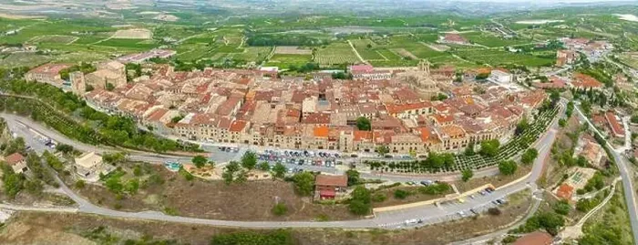 Framed Print : Laguardia, Rioja Alavesa, Basque Country, Spain, aerial panoramic view. Nominated beautiful town Framed Print : Laguardia, Rioja Alavesa, Basque Country, Spain, aerial panoramic view. Nominated beautiful town