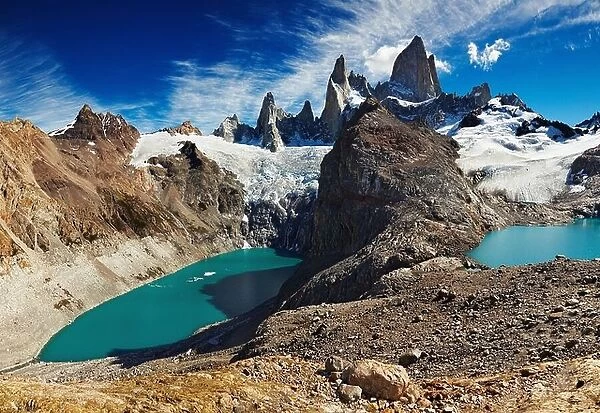 Laguna de Los Tres and Laguna Sucia, Patagonia, Argentina