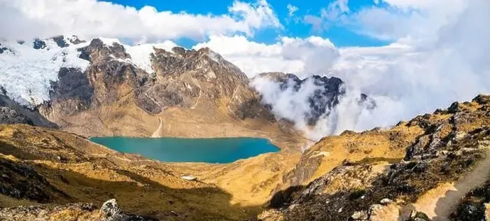 Framed Print : Lake at the Huaytapallana mountain range in Huancayo, Peru Framed Print : Lake at the Huaytapallana mountain range in Huancayo, Peru