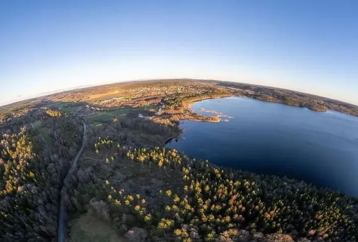 Framed Print : Lake Lygnern from up high Framed Print : Lake Lygnern from up high
