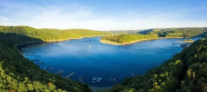 Framed Print : Lake Rursee, Eifel Germany Framed Print : Lake Rursee, Eifel Germany