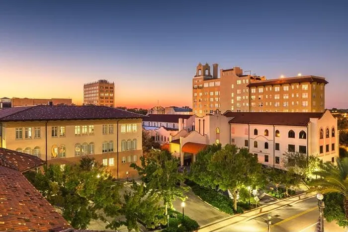 Framed Print : Lakeland, Florida, USA downown cityscape at city hall during dusk Framed Print : Lakeland, Florida, USA downown cityscape at city hall during dusk