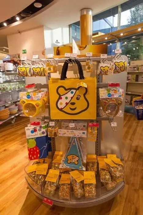 Framed Print : Lakeland Store Windermere Cumbria 22nd October 2015 BBC Children in Need 2015 Pudsey goods on sale at Lakeland main Framed Print : Lakeland Store Windermere Cumbria 22nd October 2015 BBC Children in Need 2015 Pudsey goods on sale at Lakeland main
