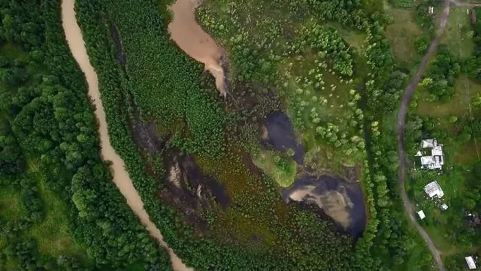 Framed Print : Lakes and swamps with surrounding vegetation, bushes and trees. Clip. Aerial view of curving river and bushes Framed Print : Lakes and swamps with surrounding vegetation, bushes and trees. Clip. Aerial view of curving river and bushes