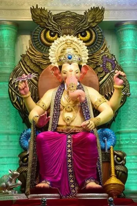Framed Print : Lalbaugcha Raja an idol of Hindu God Ganesh Sarvajanik Ganeshotsav Mandal Mumbai India Framed Print : Lalbaugcha Raja an idol of Hindu God Ganesh Sarvajanik Ganeshotsav Mandal Mumbai India