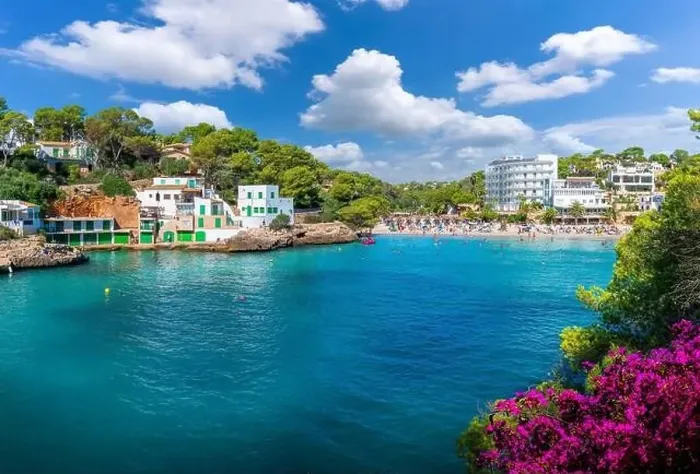 Framed Print : Landscape with Cala Santanyi, a picturesque beach cove in Mallorca, Spain Framed Print : Landscape with Cala Santanyi, a picturesque beach cove in Mallorca, Spain