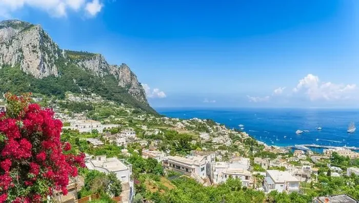 Framed Print : Landscape with Marina Grande in Capri Island, Tyrrhenian sea, Italy Framed Print : Landscape with Marina Grande in Capri Island, Tyrrhenian sea, Italy