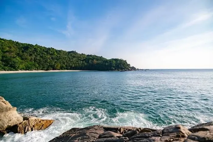 Framed Print : Landscape nature scenery view of Beautiful tropical sea with Sea coast view in summer season Nature Landscape Framed Print : Landscape nature scenery view of Beautiful tropical sea with Sea coast view in summer season Nature Landscape