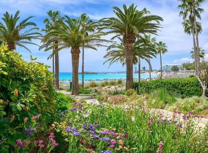 Framed Print : Landscape with Nissi beach, Ayia Napa, Cyprus island Framed Print : Landscape with Nissi beach, Ayia Napa, Cyprus island
