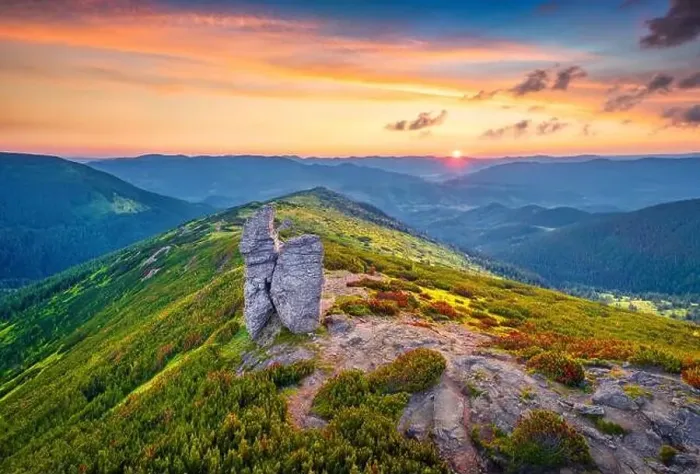 Framed Print : Landscape photography. View from flying drone of veird shapes stone on the Vuhatiy Kamin mountain range Framed Print : Landscape photography. View from flying drone of veird shapes stone on the Vuhatiy Kamin mountain range