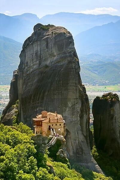 Landscape view at Meteora Monastery, Greece