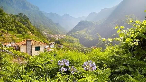 Landscape view near Santana, Madeira Island, Portugal