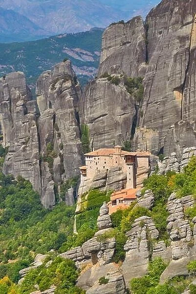Landscape view at Roussanou Monastery, Meteora, Greece