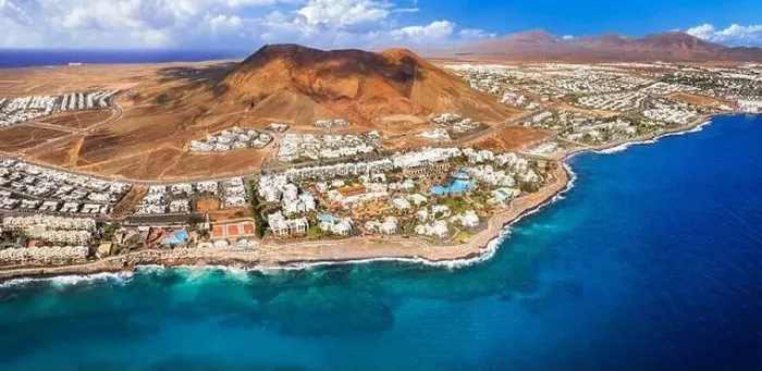 Framed Print : Lanzarote island, Playa Blanca resort Framed Print : Lanzarote island, Playa Blanca resort