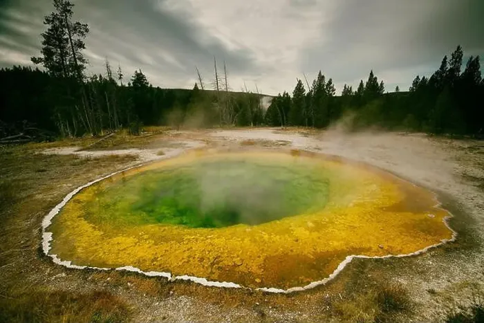 Framed Print : large prismatic fountain II, yellowstone-united states Framed Print : large prismatic fountain II, yellowstone-united states