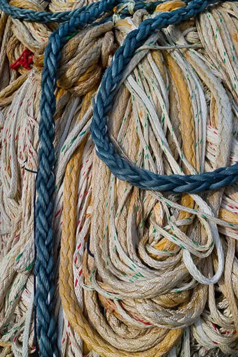 Framed Print : Large ropes hanging to dry Framed Print : Large ropes hanging to dry