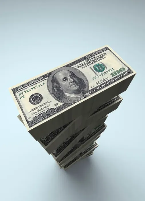 Framed Print : Large stack of US $100 dollar bills Framed Print : Large stack of US $100 dollar bills