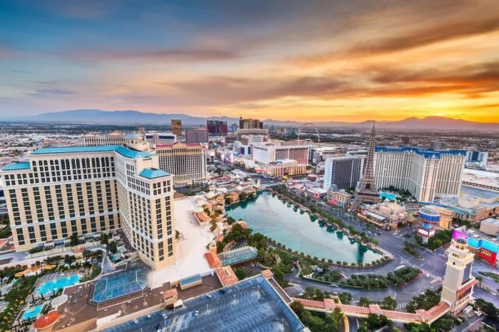 Framed Print : Las Vegas, Nevada, USA skyline over the strip at dusk Framed Print : Las Vegas, Nevada, USA skyline over the strip at dusk