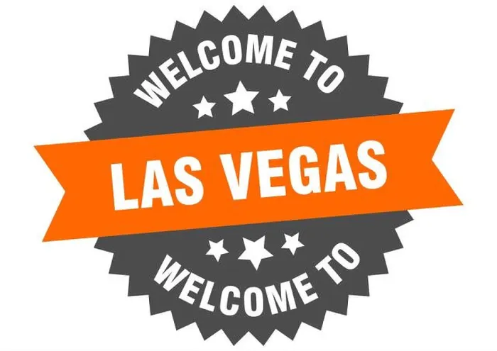 Framed Print : Las Vegas sign. welcome to Las Vegas orange sticker Framed Print : Las Vegas sign. welcome to Las Vegas orange sticker
