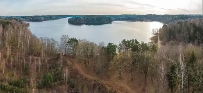 Framed Print : Late fall. River and forest. Shot on a drone Framed Print : Late fall. River and forest. Shot on a drone