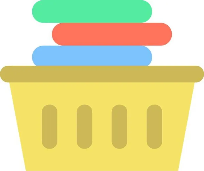 Framed Print : Laundry Basket icon vector image