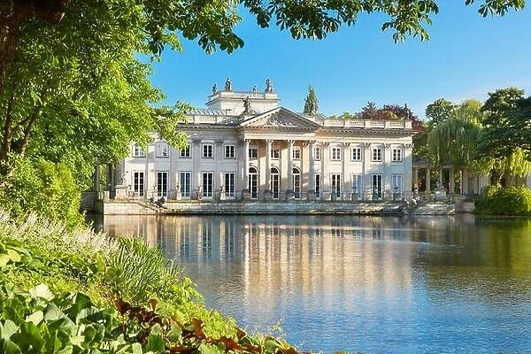 Lazienki Royal Palace in Warsaw, Poland