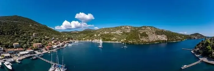 Framed Print : Lefkada a Greek island in the Ionian Sea on the west coast of Greece Framed Print : Lefkada a Greek island in the Ionian Sea on the west coast of Greece