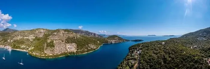 Framed Print : Lefkada a Greek island in the Ionian Sea on the west coast of Greece Framed Print : Lefkada a Greek island in the Ionian Sea on the west coast of Greece