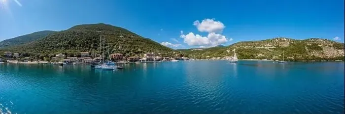 Framed Print : Lefkada a Greek island in the Ionian Sea on the west coast of Greece Framed Print : Lefkada a Greek island in the Ionian Sea on the west coast of Greece
