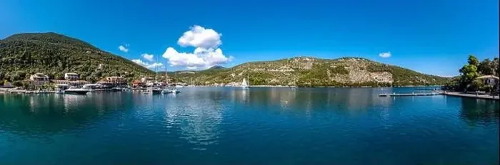 Framed Print : Lefkada a Greek island in the Ionian Sea on the west coast of Greece Framed Print : Lefkada a Greek island in the Ionian Sea on the west coast of Greece