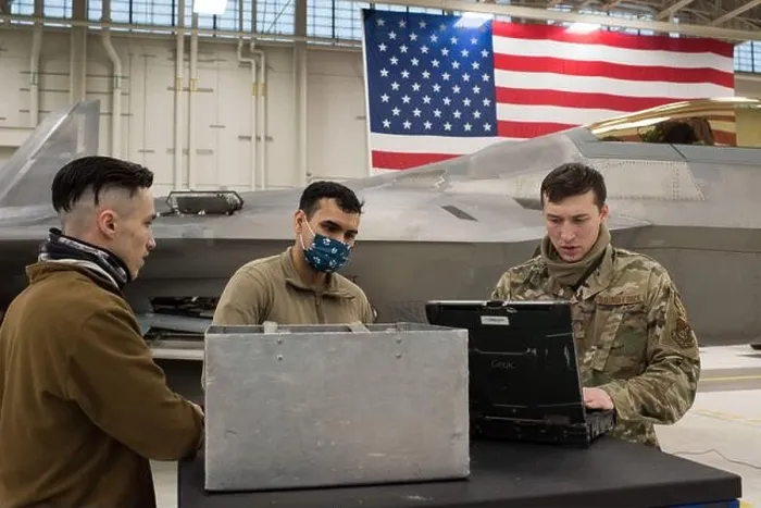 Framed Print : From left to right, U.S. Air Force Senior Airmen Tyelor Henderson, Christian Cortez, and Staff Sgt Framed Print : From left to right, U.S. Air Force Senior Airmen Tyelor Henderson, Christian Cortez, and Staff Sgt