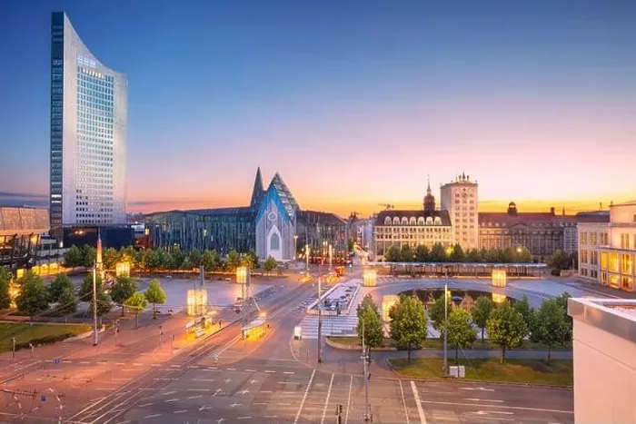 Framed Print : Leipzig, Germany. Cityscape image of Leipzig downtown during beautiful sunset Framed Print : Leipzig, Germany. Cityscape image of Leipzig downtown during beautiful sunset