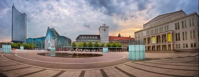 Framed Print : Leipzig, Germany. Cityscape panoramic image of Leipzig downtown at dramatic sunset sunset Framed Print : Leipzig, Germany. Cityscape panoramic image of Leipzig downtown at dramatic sunset sunset