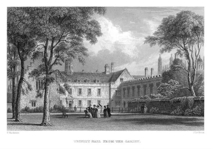 Framed Print : LeKeux Cambridge, c1840 Trinity Hall 02, from the Garden memorialsofcambr01wriguoft 0274 Framed Print : LeKeux Cambridge, c1840 Trinity Hall 02, from the Garden memorialsofcambr01wriguoft 0274