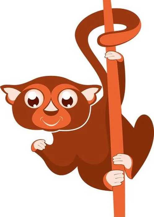 Framed Print : Lemur or sloth original illustration. Cute lemur or slot holds on the tree isolated on white illustration Framed Print : Lemur or sloth original illustration. Cute lemur or slot holds on the tree isolated on white illustration