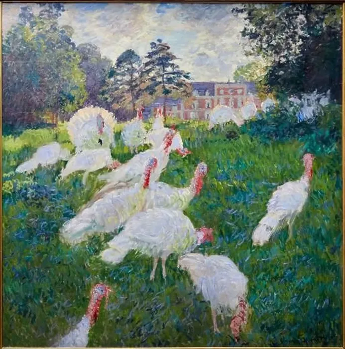 Framed Print : Les Dindons, décoration non terminée, 1876, Claude Monet (1840-1926), Musée d'Orsay, Paris, France, Europe Framed Print : Les Dindons, décoration non terminée, 1876, Claude Monet (1840-1926), Musée d'Orsay, Paris, France, Europe