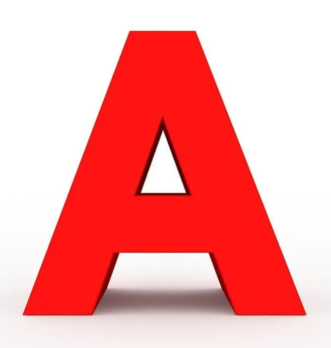 Framed Print : letter A 3d clean red isolated on white - 3d rendering Framed Print : letter A 3d clean red isolated on white - 3d rendering