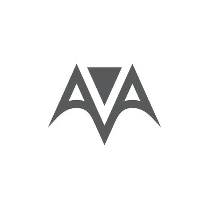Framed Print : letter ava simple geometric logo vector Framed Print : letter ava simple geometric logo vector