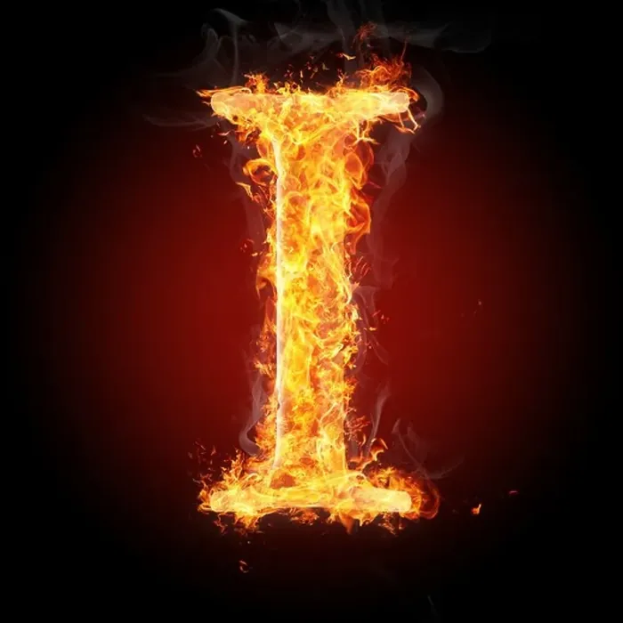 Framed Print : Letter I in fire. For more words, fonts and symbols see my portfolio Framed Print : Letter I in fire. For more words, fonts and symbols see my portfolio