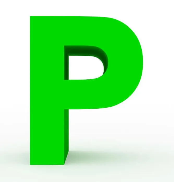 Framed Print : letter P 3d green isolated on white - 3d rendering Framed Print : letter P 3d green isolated on white - 3d rendering