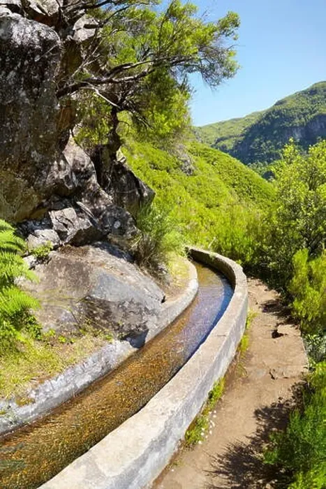 Framed Print : Levada das 25 Fontes, irrigation canal, Rabacal, Madeira Island, Portugal Framed Print : Levada das 25 Fontes, irrigation canal, Rabacal, Madeira Island, Portugal