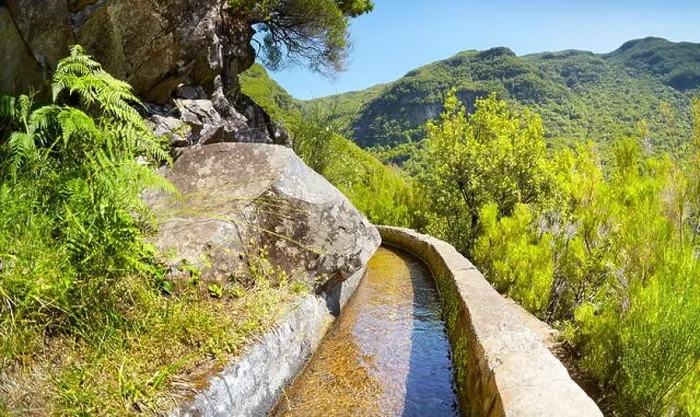Framed Print : Levada das 25 Fontes, irrigation canal, Rabacal, Madeira Island, Portugal Framed Print : Levada das 25 Fontes, irrigation canal, Rabacal, Madeira Island, Portugal